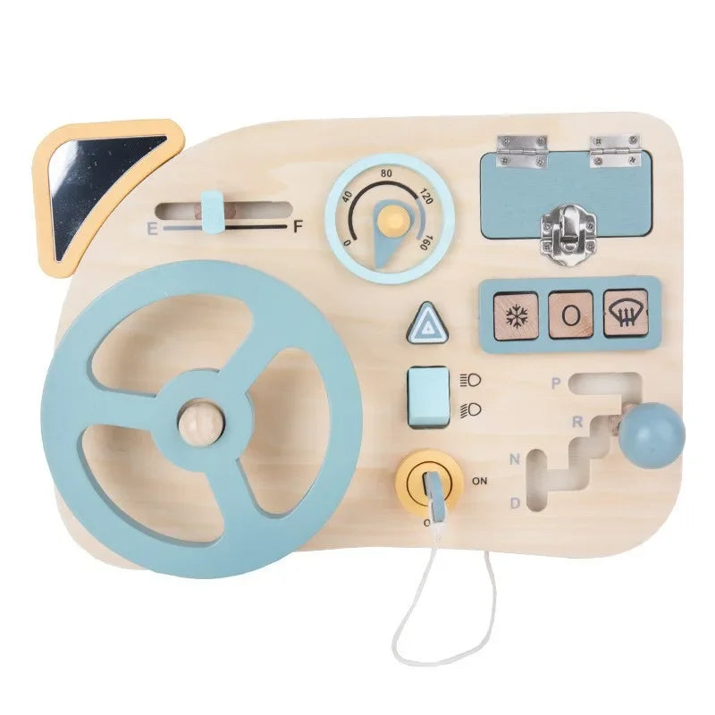 For 1-3-5-7 Years Busy Board Wooden Montessori Intelligence Toddlers Toys Activity Learning Game Kids Baby Child BusyBoard Gifts