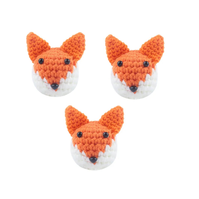 BPA Free Safe Crochet Baby Teether Cartoon Bunny Wooden Rattle Toys DIY Infant Newborn Teething Ring Baby Stroller Cot Baby Toy