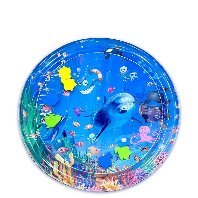 1 PCS Children's Inflatable Pat Pad Baby Pat Pad PVC Marine Animal Water Pad Toy Baby Crawling Inflatable Water Pad Water Toy