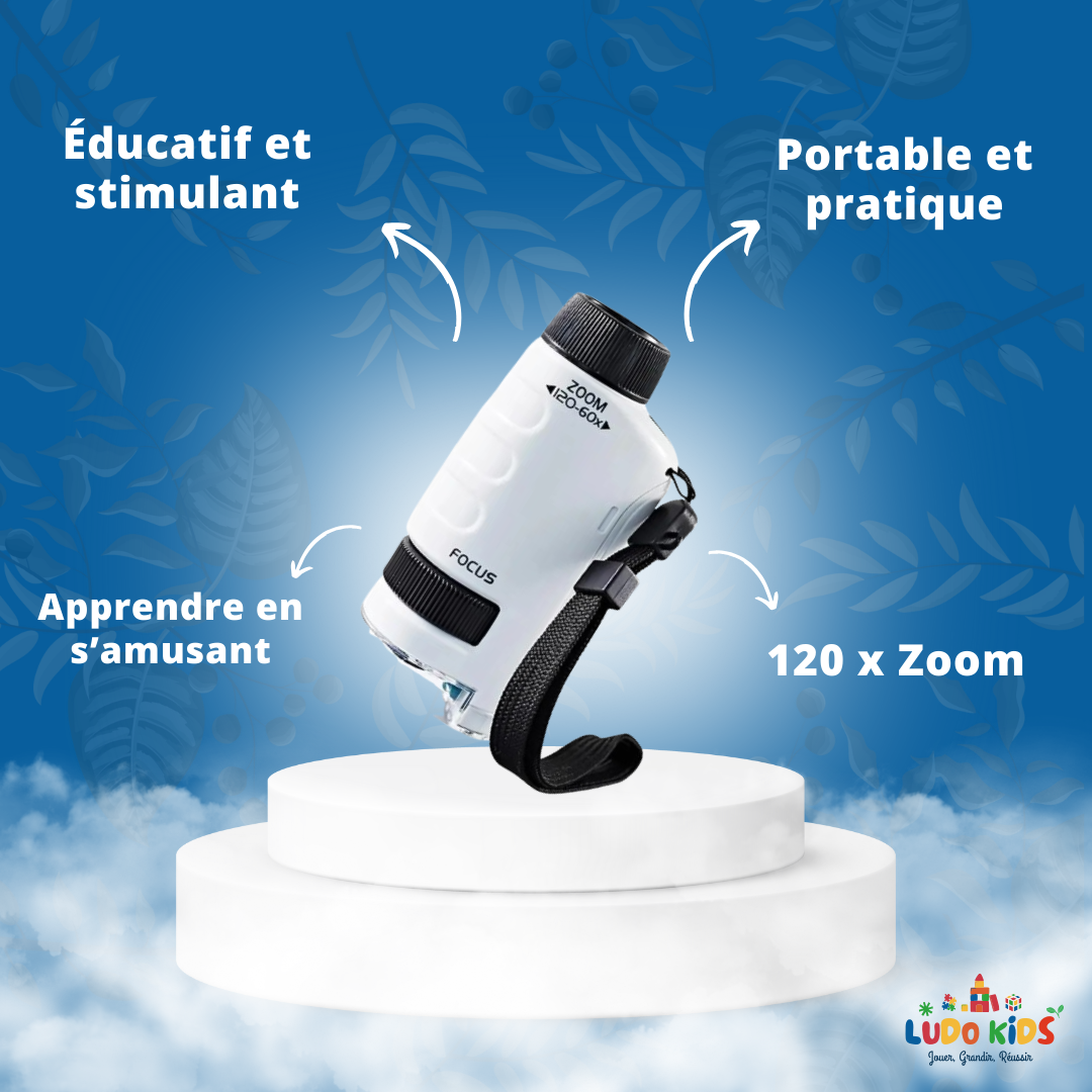 MiniScope® de Poche pour Enfant – Zoom x 120