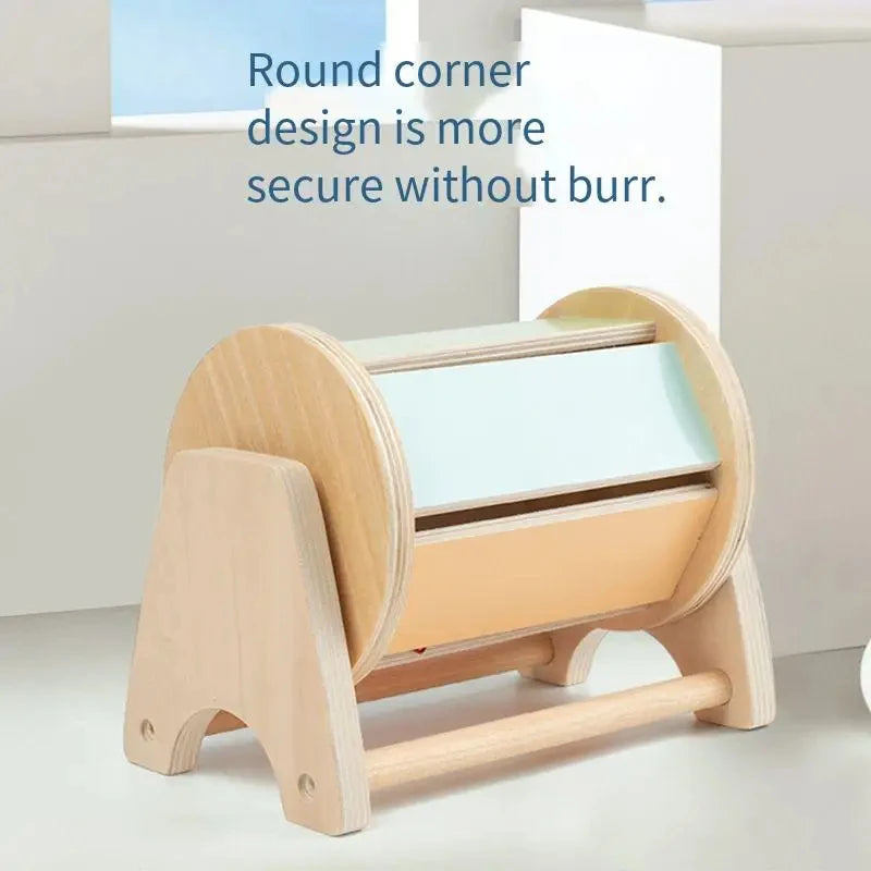 Montessori Baby Early Learning Toys Chroma Wooden Practice Color Shape Cognition Match Round Rectangular Box Sensory Toys Gifts