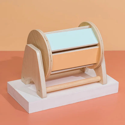Montessori Baby Early Learning Toys Chroma Wooden Practice Color Shape Cognition Match Round Rectangular Box Sensory Toys Gifts